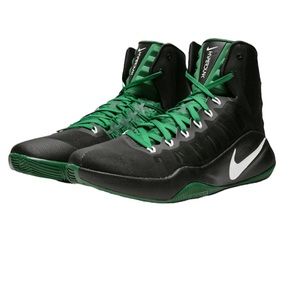 Green And White Nike Basketball Shoes 